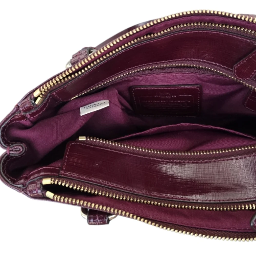 COACH F32829 Peyton Leather Mini Carryall Satchel